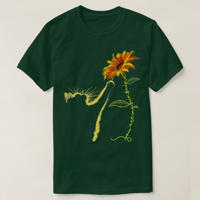 T-shirt Cadeaux Tournesol Chat Pour Amoureux de les chats  (Design devant)