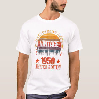 T-shirt Cadeaux Vintage 1950 Limited