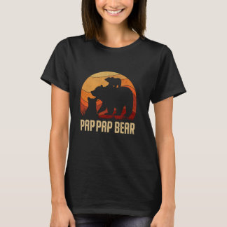 T-shirt Cadeaux Vintage Pap Pap Bear pour la fête des père