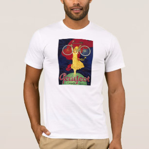 T-shirt Cadeaux vintages de bicyclette - cycles Peugeot