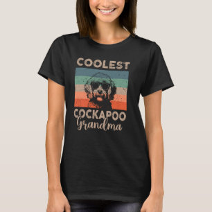 T-shirt Cadeaux vintages de grand-mère Cockapo Coolest pou