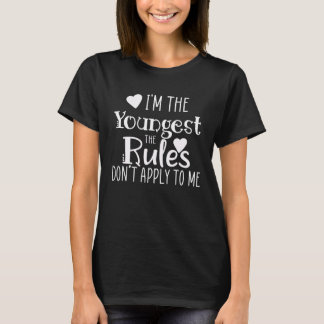 T-shirt Cadette Aucune règle pour moi Frère et soeur asso