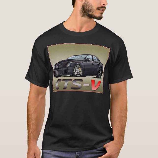 T-shirt Cadillac CTS_V (Devant)