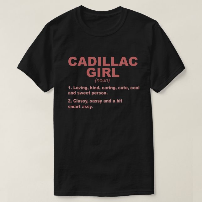 T-shirt CADILLAC GIRL MI MICHIGAN Funny City Home Roots Gi (Design devant)