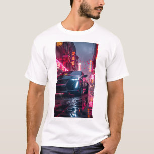 T-shirt Cadillac noir élégant CT5 Papier peint de voiture 