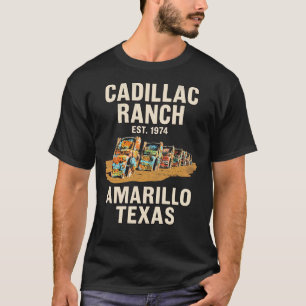 T-shirt Cadillac Ranch Vintage Route Américaine Rétro 70