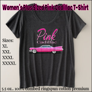 T-shirt Cadillac rose plus taille femme