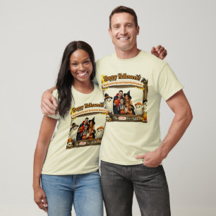 T-shirt Cadre de photo de famille de fantôme mignon person