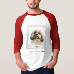 T-shirt Cadre photo d'anniversaire pour animal de compagni