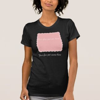 T-shirt Cadre photo de compagnie personnalisé rose
