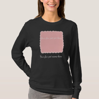 T-shirt Cadre photo de compagnie personnalisé rose