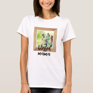 T-shirt Cadre Photo Personnalisé Maman Bénie