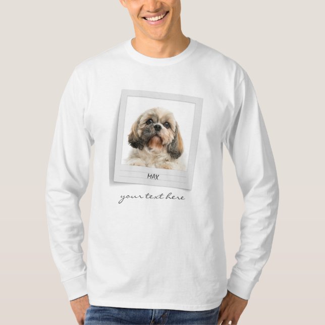 T-shirt Cadre photo pour animal de compagnie Personnalisé  (Devant)