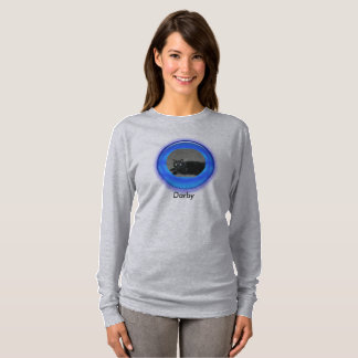 T-Shirt - Cadre Rond Bleu Trois Dimensions