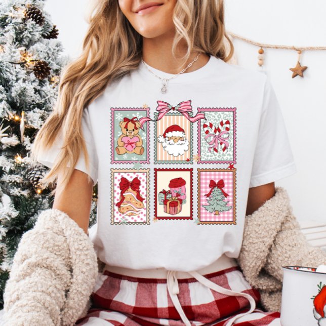 T-shirt Cadres de Noël mignons Coquette (Créateur téléchargé)