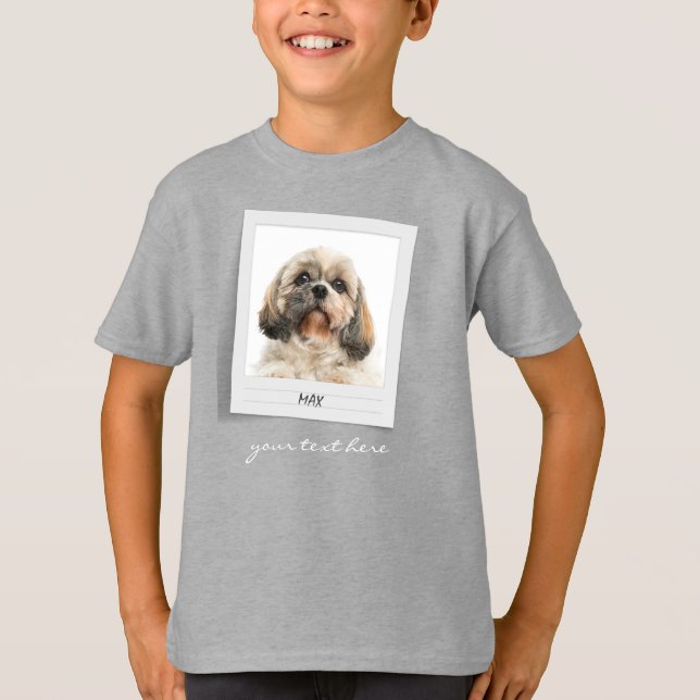 T-shirt Cadres photo d'anniversaire de l'animal de compagn (Devant)