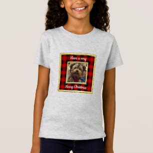 T-Shirt Cadres photo personnalisés en rouge et noir