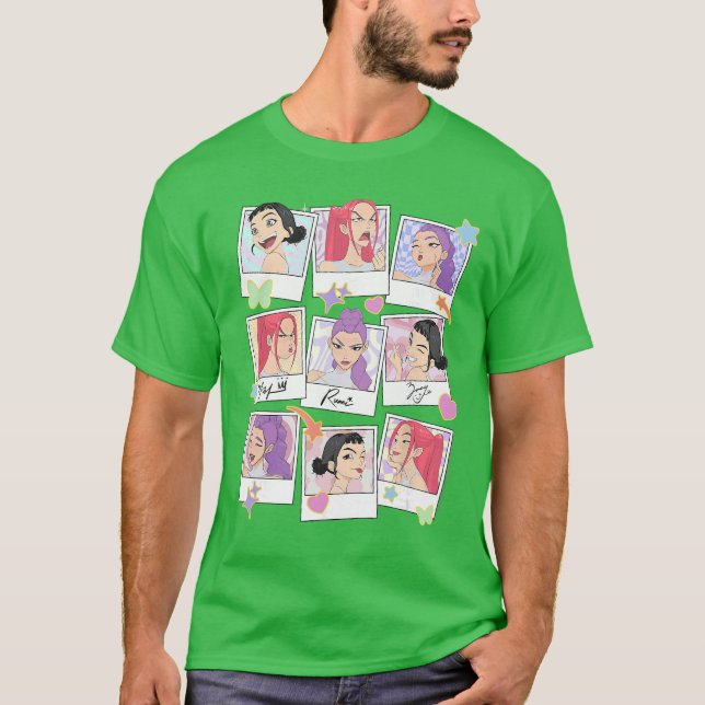 T-shirt Cadres Polaroid Halloween Huntrix (Devant)