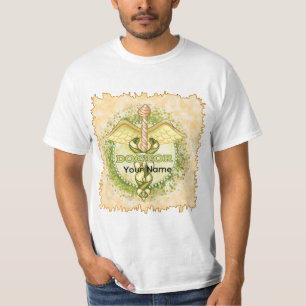 T-shirt Caducée de docteur en or