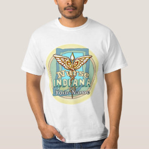 T-Shirt Caducée d'infirmière de l'Indiana
