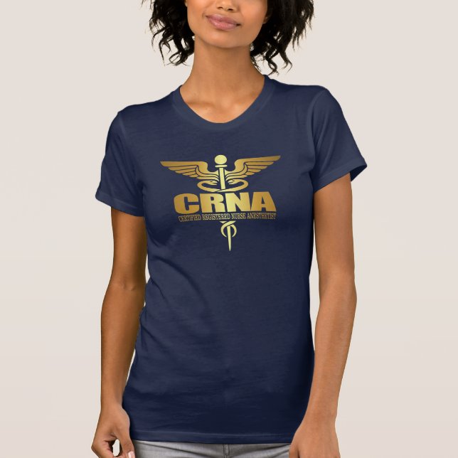 T-shirt Caducée d'or (CRNA) (Devant)