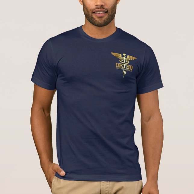 T-shirt Caducée d'or (ORTHO) (Devant)