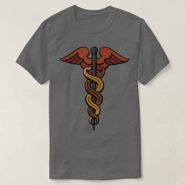 T-shirt Caduceus Hermes T Fils de Zeus Dieu Mythologie gre (Design devant)