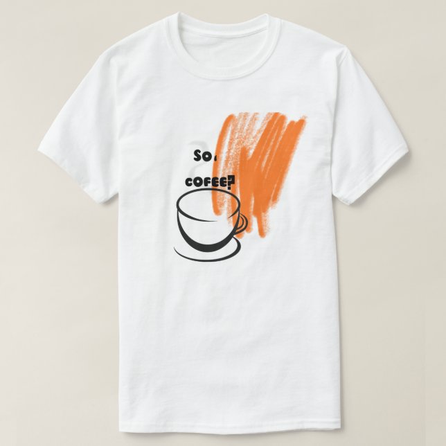 T-shirt café  (Design devant)