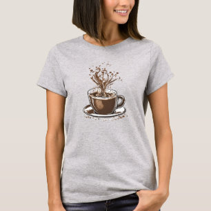 T-shirt Café 2 caféine, java, boisson, brasserie, espresso