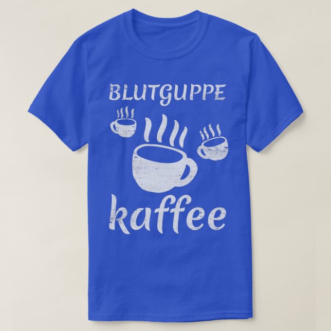 T-shirt Café aimé des amateurs de caféine 25 (Design devant)