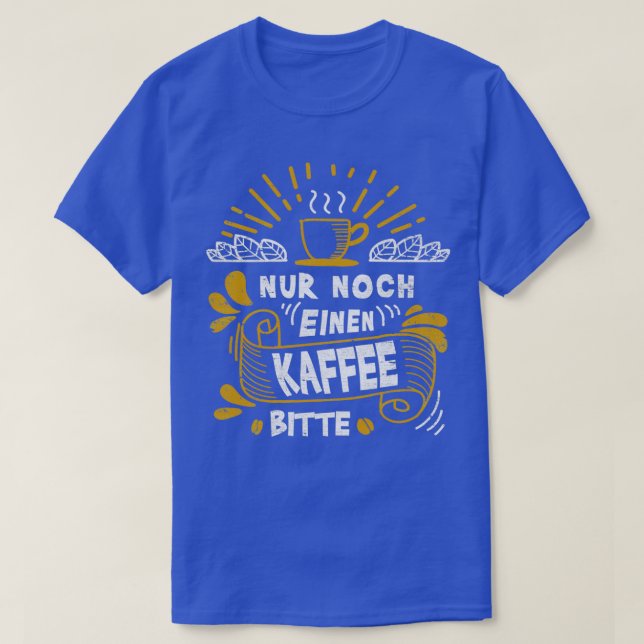 T-shirt Café aimé des amateurs de caféine 7 (Design devant)