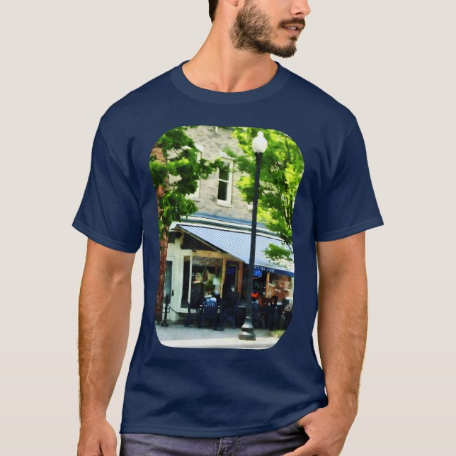 T-shirt Cafe Albany NY retro (Devant)