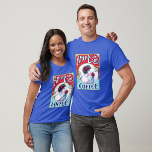 T-shirt Café American Lady