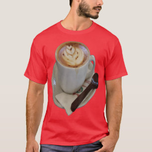 T-shirt Café Americano avec Tulip Design et chocolat S