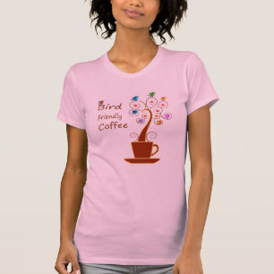 T-shirt Café amical pour les oiseaux
