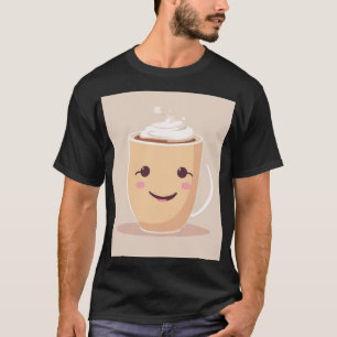 T-shirt Café Amoureux Café Barista Tasse Latte Kawaii Mign