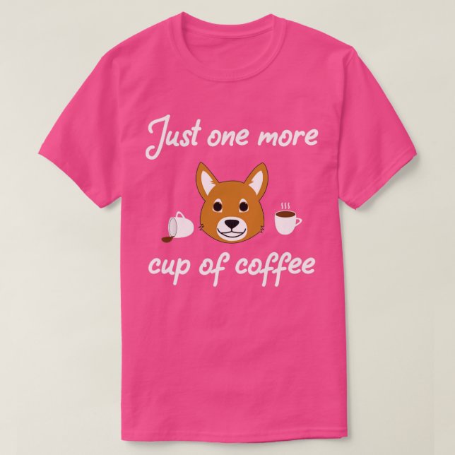 T-shirt café amusant (Design devant)