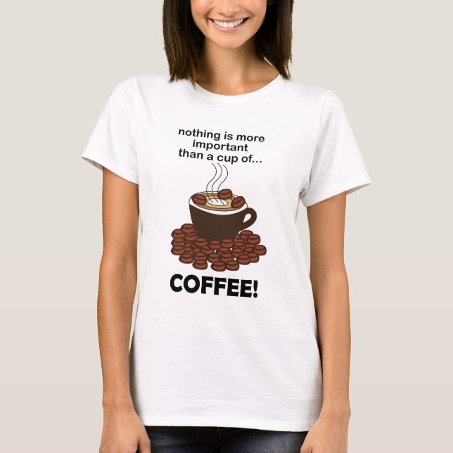 T-shirt Café amusant café Lover café (Devant)
