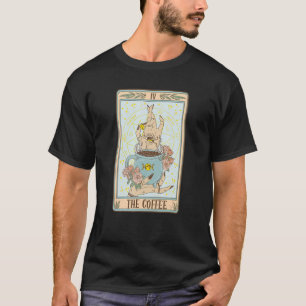 T-shirt Café amusant Carte Tarot Café Witchy Caféine