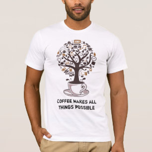 T-shirt Café, Arbre de Vie, Caféine
