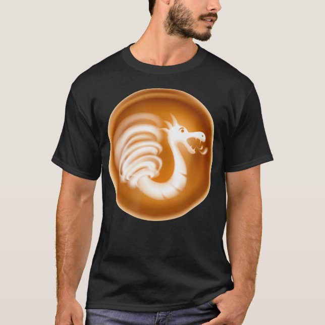 T-shirt Café Art Latte Espresso Barista Dessin Café (Devant)