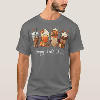 T-shirt Café au Lait à l'Assaisonnement de Citrouille Bonj