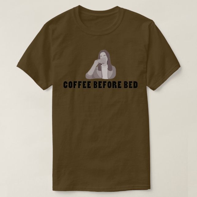 T-shirt Café avant le lit (Design devant)