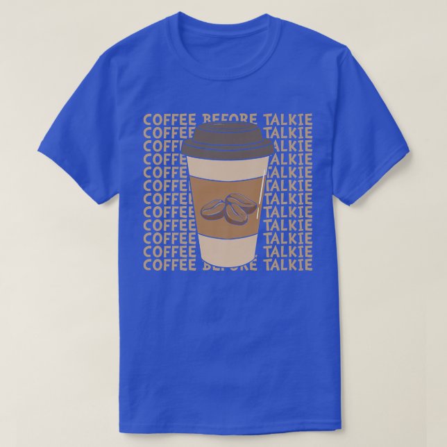 T-shirt Café avant TalkieT-Shirt (Design devant)