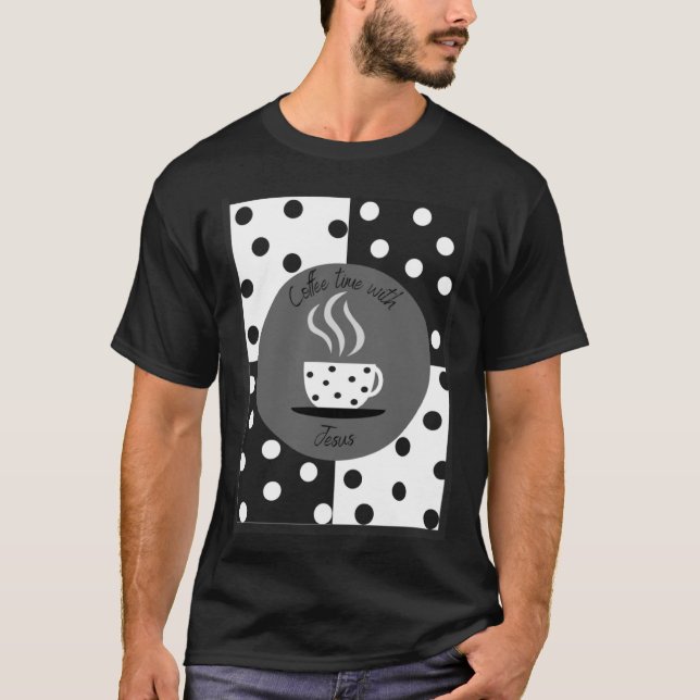 T-shirt café avec Jésus (Devant)