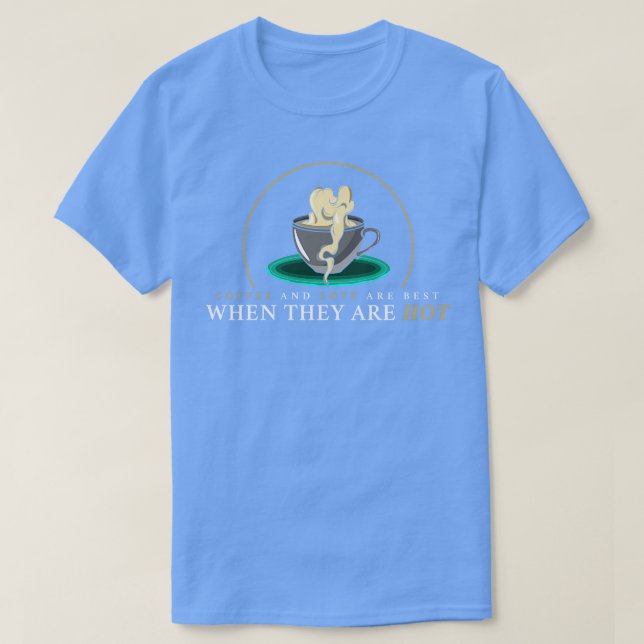 T-shirt Café avec mousse de café (Design devant)