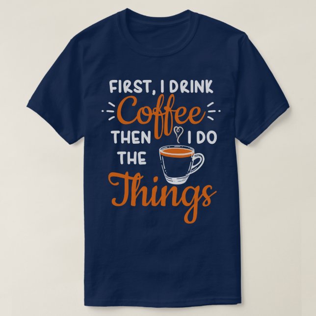 T-shirt Café Barista Lover 4 (Design devant)
