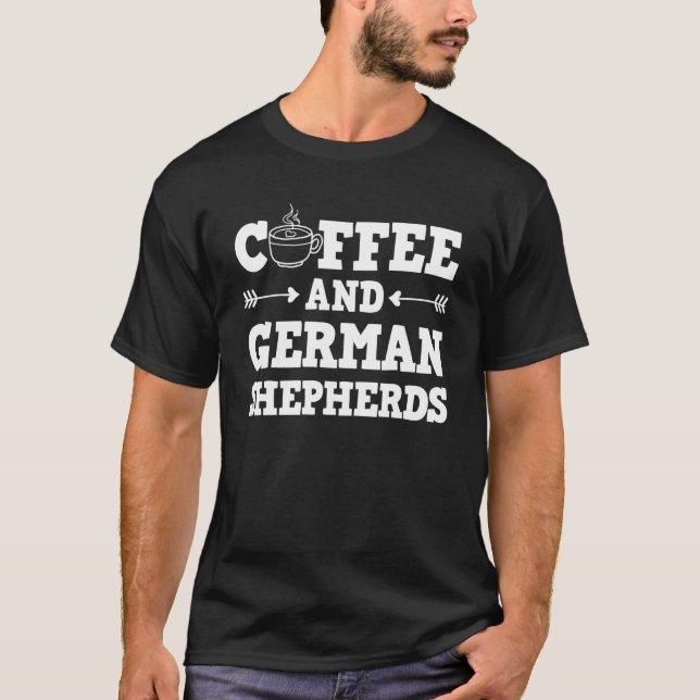 T-shirt Café berger allemand (Devant)