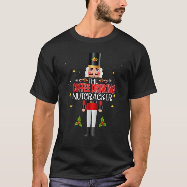 T-shirt Café Boire Nutcracker Groupe Correspondant Famille (Devant)