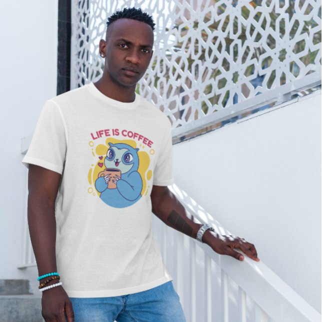 T-shirt Café Boire Sloth (Créateur téléchargé)